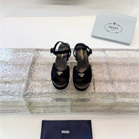 PRADA 프라다 여성용 샌들 (굽높이7.5CM) P76413 2COLOR