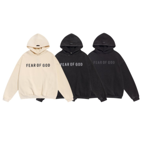 FEAR OF GOD 피어오브갓 885 프론트 로고 플리스 후드