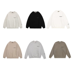 FEAR OF GOD 피어오브갓 에센셜 1801 스몰 로고 플리스 스웨트 셔츠