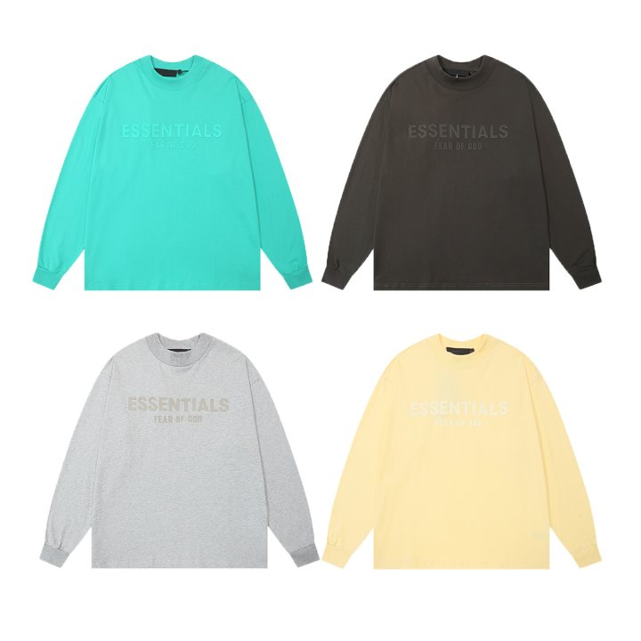 FEAR OF GOD 피어오브갓 에센셜 1921 톤온톤 로고 저지 롱 슬리브