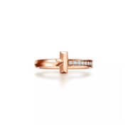 ★(국내배송 단1점)★ TIFFANY&CO 티파니앤코 T1 파베 링 국내배송건