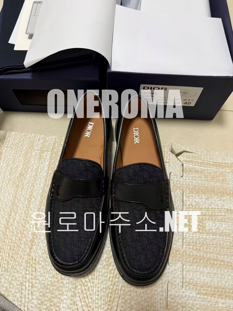이*현 고객님 디올 오블리크 자카드 레더 그랑빌 로퍼