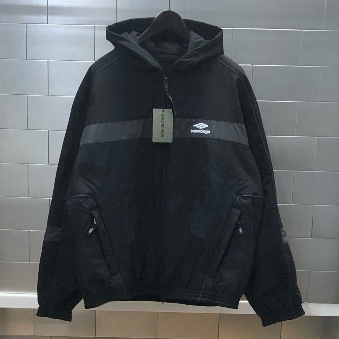 BALENCIAGA 발렌시아가 3B 스포츠 아이콘 스키트랙 자켓