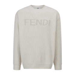 FENDI 펜디 Z001 캐시미어 풀오버 레터링 크루넥 니트 스웨터 2COLOR