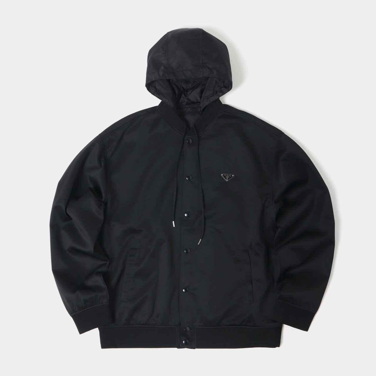 PRADA 프라다 후드 봄버 오버 자켓