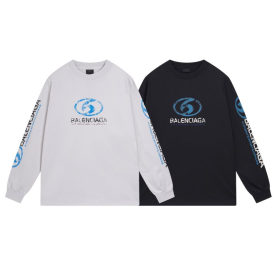 BALENCIAGA 발렌시아가 23153 서퍼 크랙 구제 워싱 롱 슬리브 　