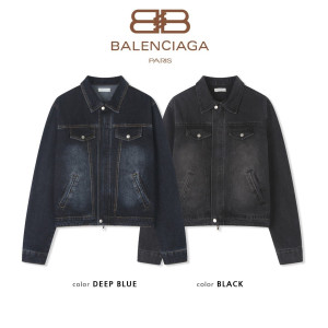 BALENCIAGA 발렌시아가 녹스 워싱 데님 자켓