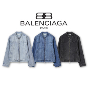 BALENCIAGA 발렌시아가 헨리넥 데님 자켓