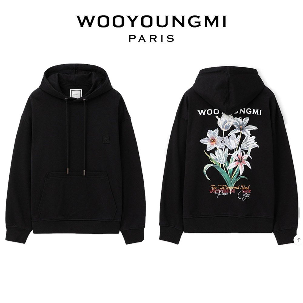 WOOYOUNGMI 우영미 플라워 그래픽 후드