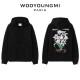 WOOYOUNGMI 우영미 플라워 그래픽 후드