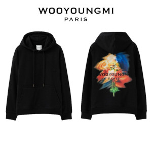 WOOYOUNGMI 우영미 스웨잉 플라워 후드