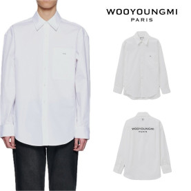 WOOYOUNGMI 우영미 코튼 백로고 셔츠 2COLOR