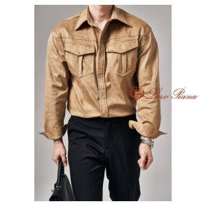 LOROPIANA 로로피아나 스웨이드 셔츠 3COLOR