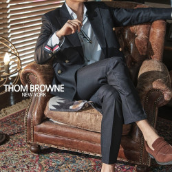 THOM BROWNE 톰브라운 더블 클래식 싱글자켓