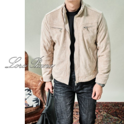 LOROPIANA 로로피아나 앞지퍼 스웨이드 자켓 2COLOR