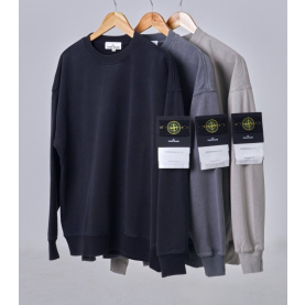 STONE ISLAND 스톤아일랜드 피그먼트 헤비 코튼 맨투맨