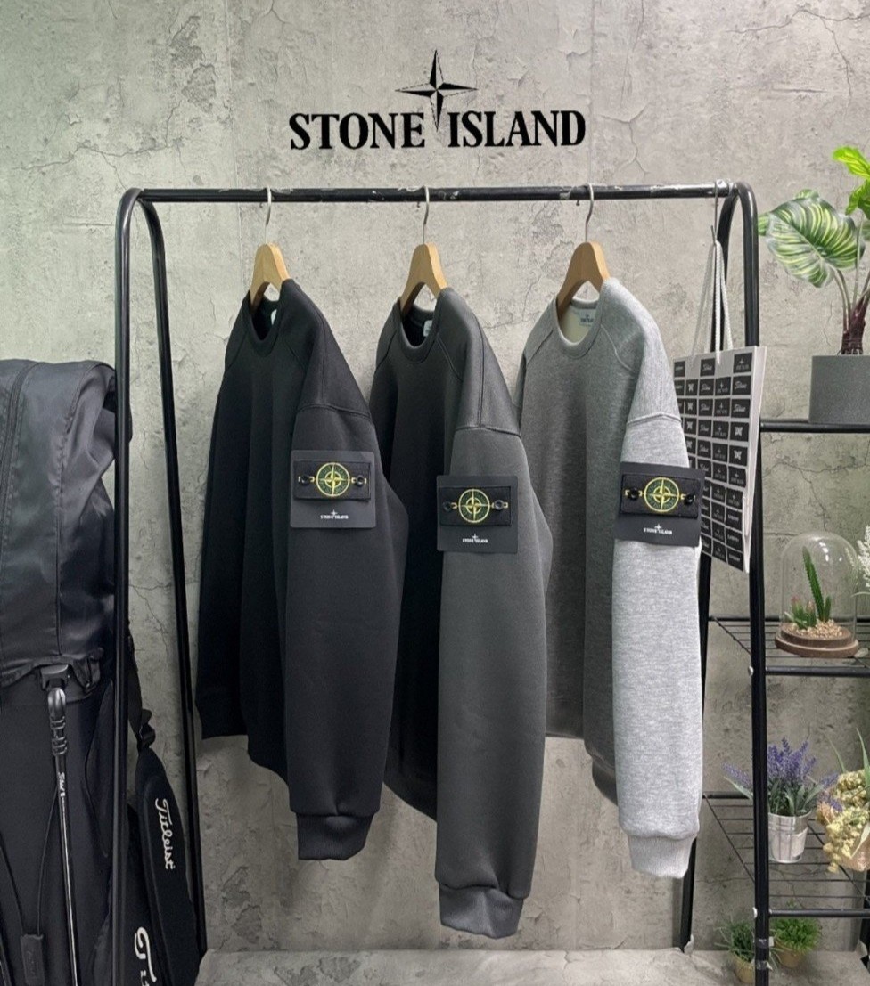 STONE ISLAND 스톤아일랜드 절개 맨투맨