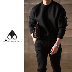MOOSE KNUCKLES 무스너클 네오프렌 금장 에디션 트레이닝 셋트 2COLOR