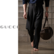 GUCCI 구찌 투턱 벨트 와이드 슬랙스 2COLOR