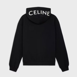 CELINE 셀린느 프린팅 백 로고 후드 집업