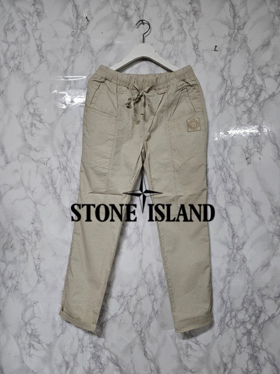 STONE ISLAND 스톤아일랜드 절개 코튼 밴딩팬츠 3COLOR