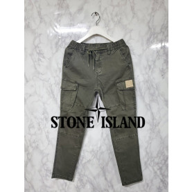 STONE ISLAND 스톤아일랜드 피그먼트 절개 카고 밴딩팬츠 3COLOR