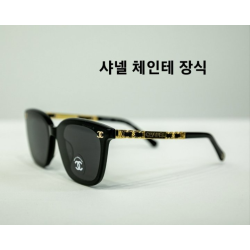 CHANEL 샤넬 체인테 장식 선글라스