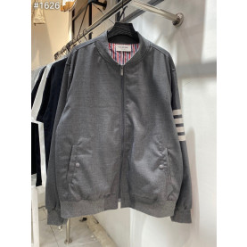 THOM BROWNE 톰브라운 4바 플레인 위빙 블루종 자켓