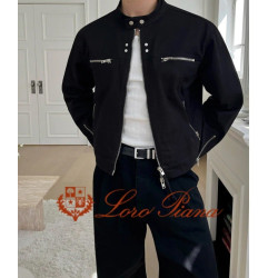LOROPIANA 로로피아나 더블지퍼 바이커 자켓