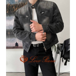 LOROPIANA 로로피아나 크랙 청자켓