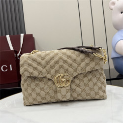 GUCCI 구찌 GG 마몽 미디엄 숄더백 850676