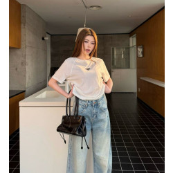 CELINE 셀린느 크리스탈 비즈 데님팬츠