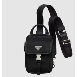 PRADA 프라다 리나일론 사피아노 가죽 스마트폰 케이스 2ZH194