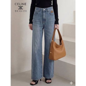 CELINE 셀린느 히든 밴딩 세미 와이드 데님 (830)