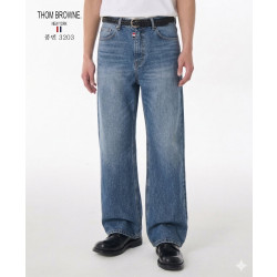 THOM BROWNE 톰브라운 세미 와이드 청바지(3203)