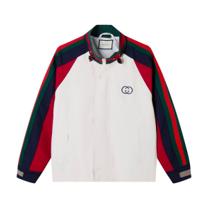 GUCCI 구찌 64265 인터로킹 G 자수 코튼 드릴 자켓