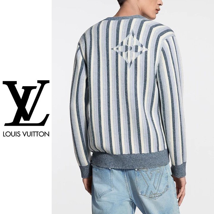 LOUIS VUITTON 루이비통 스트라이프드 자카드 가디건(수입 고급버전)