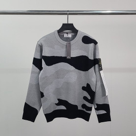 STONE ISLAND 스톤아일랜드 로고와펜 스테인 니트