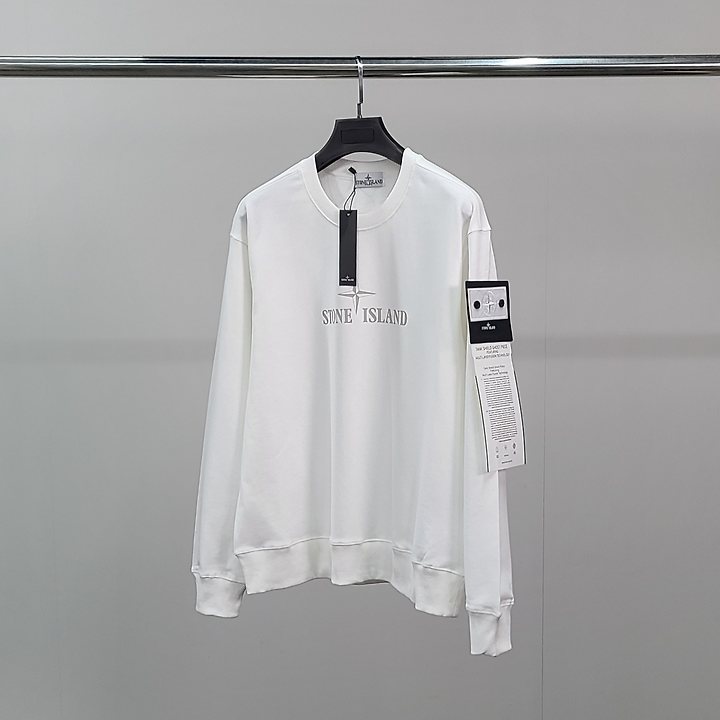 STONE ISLAND 스톤아일랜드 화이트에디션 코튼 맨투맨