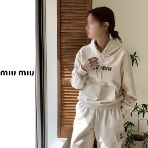 MIUMIU 미우미우 로고후드 건빵팬츠세트 2COLOR