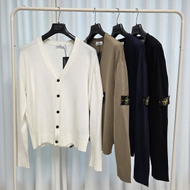 STONE ISLAND 스톤아일랜드 립드 소프트 가디건